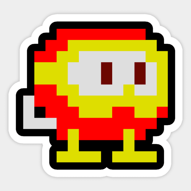 Dig Dug Sticker by thepixelcloud